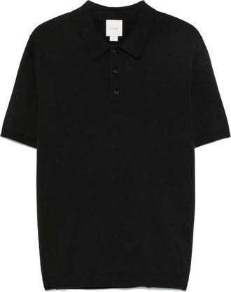 Calvin Klein Tops, Heren, Zwart, S, Katoen, Luxe Gebreid Poloshirt