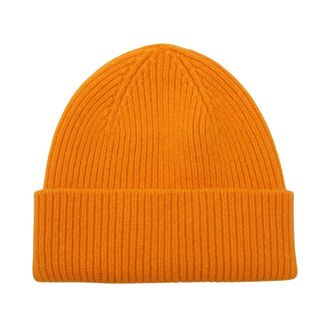 Le Bonnet Klassieke Muts - Dames - Hoeden - Oranje - ONE Size - Wol - Accessoires