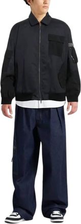 Iceberg Mens Bomber Jacket In Navy Black