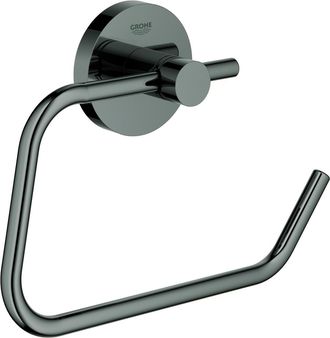 GROHE Essentials Dispensador De Papel De Pared Met&aacute;lico Con Fijaciones Ocultas, Grafito Duro (40689a01) - Grohe