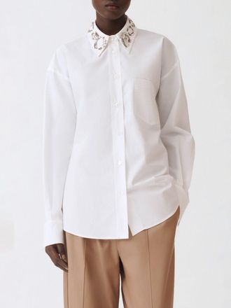 Fabiana Filippi Camicia classica Fabiana Filippi in cotone con strass