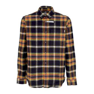 Timberland Long Sleeve Flannel Plaid Shirt - Heren - Casual Overhemden - Zwart - XL - Katoen - Overhemden