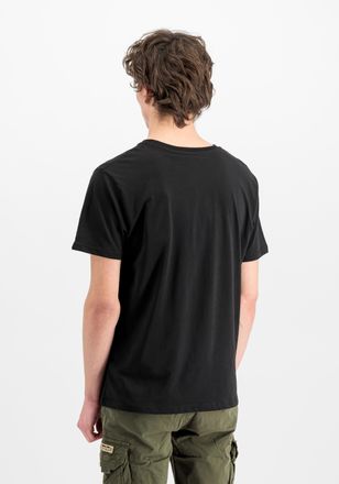 Alpha Industries T-Shirt ALPHA INDUSTRIES Camo Puff Print T-Shirt, Herren, Gr. XXL, schwarz, Obermaterial: 100% Baumwolle, Shirts T-Shirt