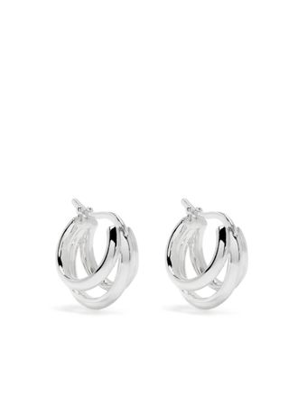 Dinny Hall Signature Triple hoop earrings - Silver