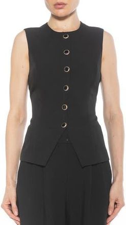 Alexia Admor Kinsley Vest Top in Black at Nordstrom Rack, Size 10