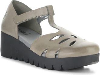 FLY London Velt Platform Wedge Fisherman Sandal in Grey at Nordstrom, Size 10-10.5Us