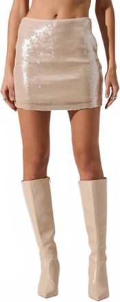 Astr Darby Skirt In Cream