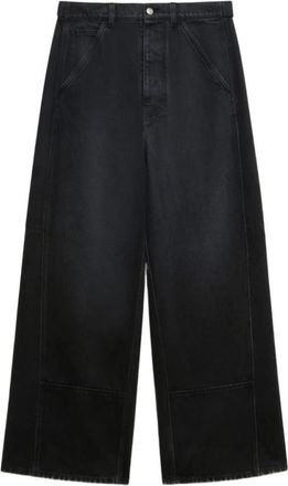Marni Carpenter-pocket Oversized Jeans - Heren - Loose Fit Jeans - Zwart - W30 - Katoen - Jeans