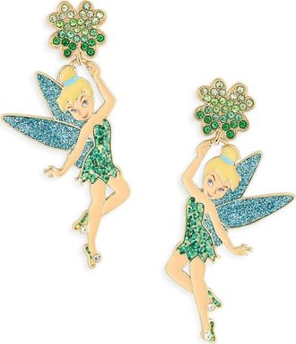 BaubleBar x Disney Tinker Bell Four-Leaf Clover Drop Earrings in Green at Nordstrom Rack