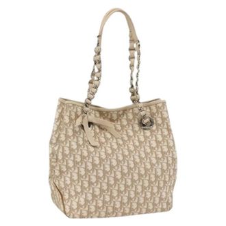 Dior Pre-owned Tote Bags, female, Beige, Size: ONE SIZE Pre-owned Vintage Tote Bag