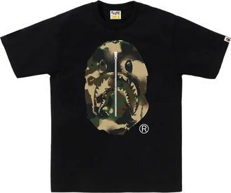 A Bathing Ape T-shirt con stampa camouflage - Nero