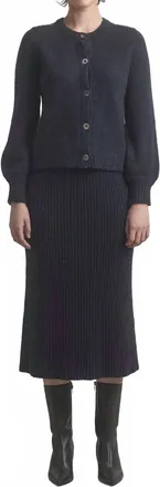 M.Patmos Spencer Midi Skirt In Coal