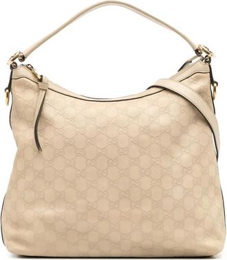 Gucci Pre-owned Shoulder Bags, female, Brown, Size: ONE SIZE Pre-owned Leather Shoulder Bag