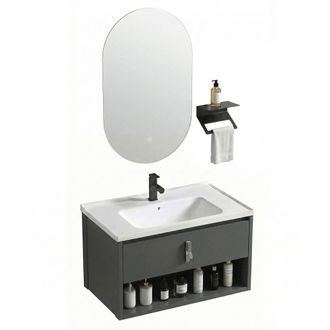 Rea Un Conjunto De Muebles De Ba&ntilde;o Con Lavabo Rea Toledo 60cm Grey