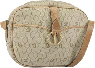 Dior Pre-owned Cross Body Bags, female, Beige, Size: ONE SIZE Pre-owned Vintage Shoulder Bag