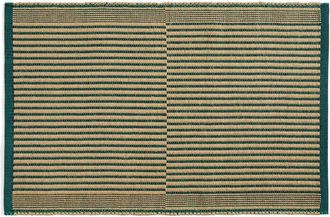 HAY Tapis Fussmatte, schwarz / gr&uuml;n