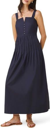 Splendid Maggie Sleeveless Maxi Dress in Navy Blue at Nordstrom, Size X-Small