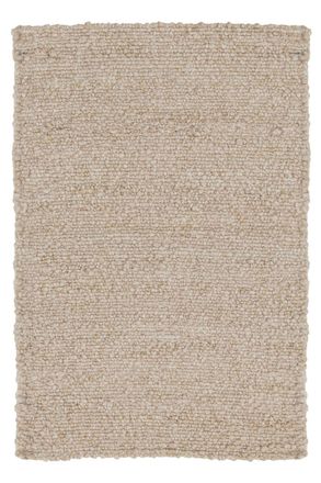 AFK Living Alfombra de lana tejida a mano con rizo marr&oacute;n 120 x 170 cm