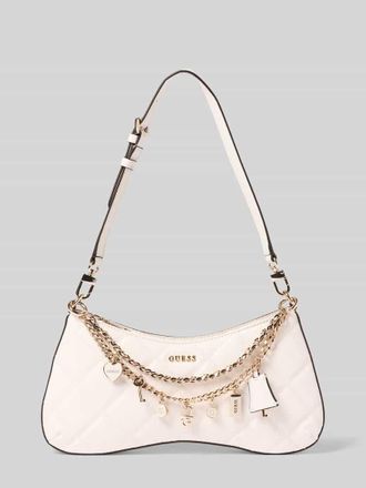 Guess Shoulder Bag mit Logo-Detail Modell Libby in Offwhite, Gr&ouml;&szlig;e 1