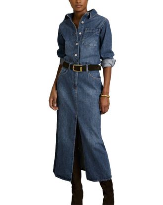Reiss Terra Denim Midi Dress