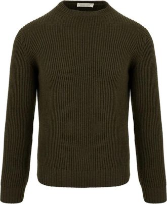 FILIPPO DE LAURENTIIS Maglione Gc 3Ml Wm 7I 570 - Heren - Ronde hals truien - Groen - 2XL - Wol - Truien & Vesten