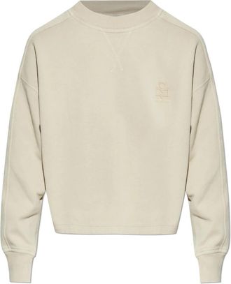 Isabel Marant Sunny Sweatshirt - Dames - Sweatshirts - Beige - S - Katoen - Hoodies & sweatvesten