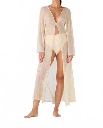 Palmacea Uda Long Sleeve Robe In Ariel Nude