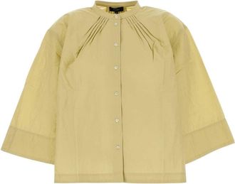 SOEUR Pistachio Green Cotton Blend Oversize Bucarest Shirt