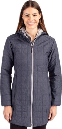Cutter & Buck Rainier PrimaLoft Womens Eco Insulated Hooded Long Coat