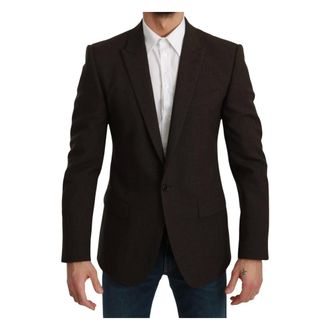 Dolce & Gabbana Blazers, male, Brown, Size: M Martini Blazer