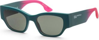 Karl Lagerfeld Unisex 52mm Green Sunglasses KLJ6168S-301-52