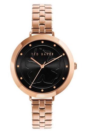 Ted Baker Ammy Magnolia Bracelet Watch, 37.5mm in Rose Gold at Nordstrom Rack