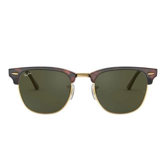 Ray-Ban Sunglasses Rb3016 W0366 Clubmaster Tortoise/Green G 15 Unisex