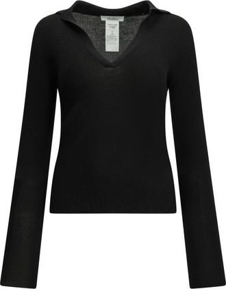 Max Mara Angel V-hals trui - Dames - Truien - Zwart - Maat: S Kasjmier
