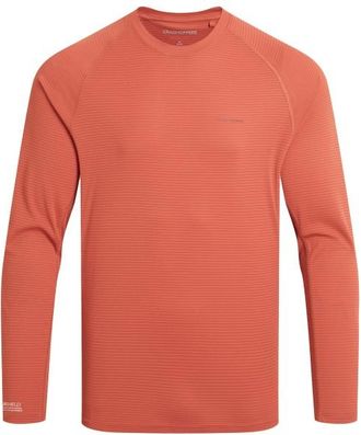 Craghoppers Nosilife Solarshield+ L/S T-Shirt Longsleeve f&uuml;r Herren | rot