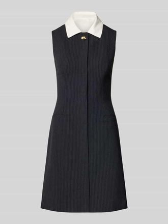 HUGO BOSS Eng anliegendes Etuikleid mit Hemdkragen Modell KALEDONI in Anthrazit, Gr&ouml;&szlig;e 38