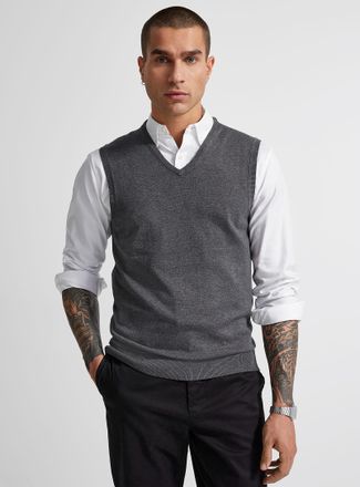 Le 31 Mens Soft knit vest