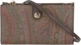 Etro Accessoires, Dames, Veelkleurig, ONE Size, Katoen, Wallet on Chain Essential