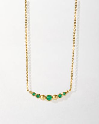 Edge of Ember Serena Green Onyx Necklace at Nordstrom, Size 17