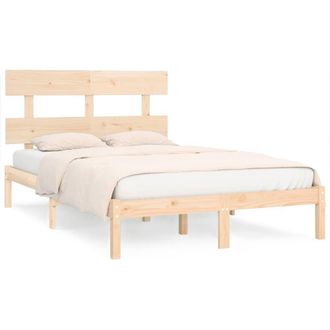 Berkfield Home Bed Frame Solid Wood 200x200 cm in Light Tan