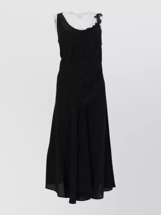 Victoria Beckham lace panel midi dress