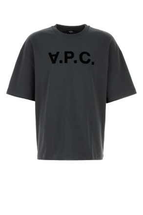 A.P.C. Graphite Cotton Oversize T Shirt