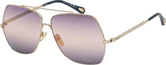 Chlo&eacute; Zonnebril - Dames - Zonnebrillen - Veelkleurig - 62 MM - Accessoires