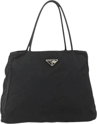 Prada Pre-owned Tote Bags, female, Black, Size: ONE SIZE Pre-owned Vintage Tote Bag