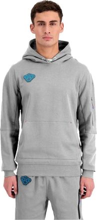 Black Bananas Heren, Sweatshirts & Hoodies, Grijs, Maat: XS Katoen