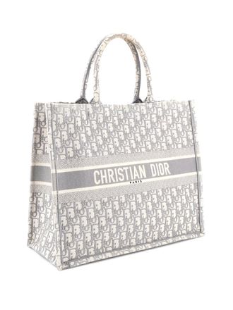 Dior Book Oblique Canvas Large tote bag - Grey