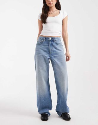Cotton On Curvy 91 - Jeans dritti color blu capricorno