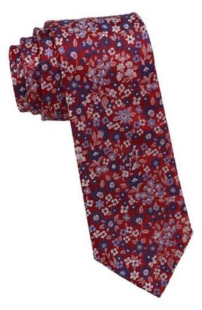 Ben Sherman Floral Woven Tie in Red at Nordstrom Rack