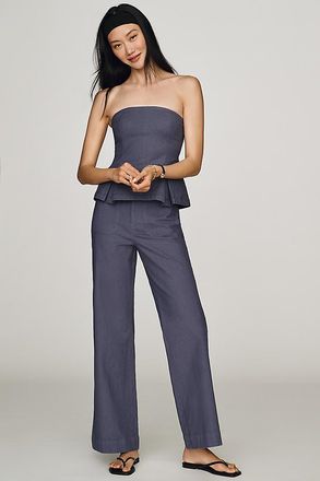 Maeve Jude Linen-Blend Trousers Pants