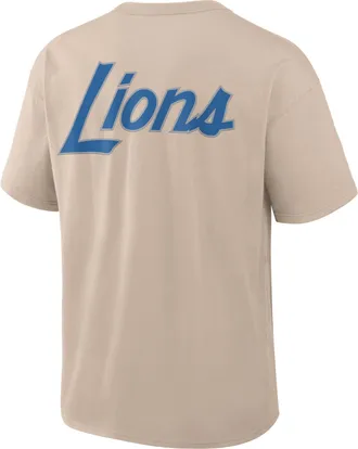 Nike Detroit Lions Rewind Max90 Nike Mens NFL T-Shirt in Brown | 04T605Y9SV-BUN